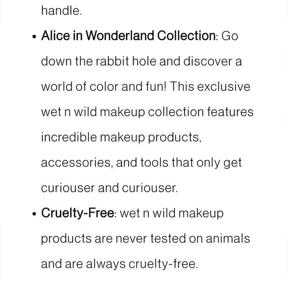 Wet-N-Wild X Alice In Wonderland We're All A Little Mad Here Hand Mirror - Picture 7 of 7